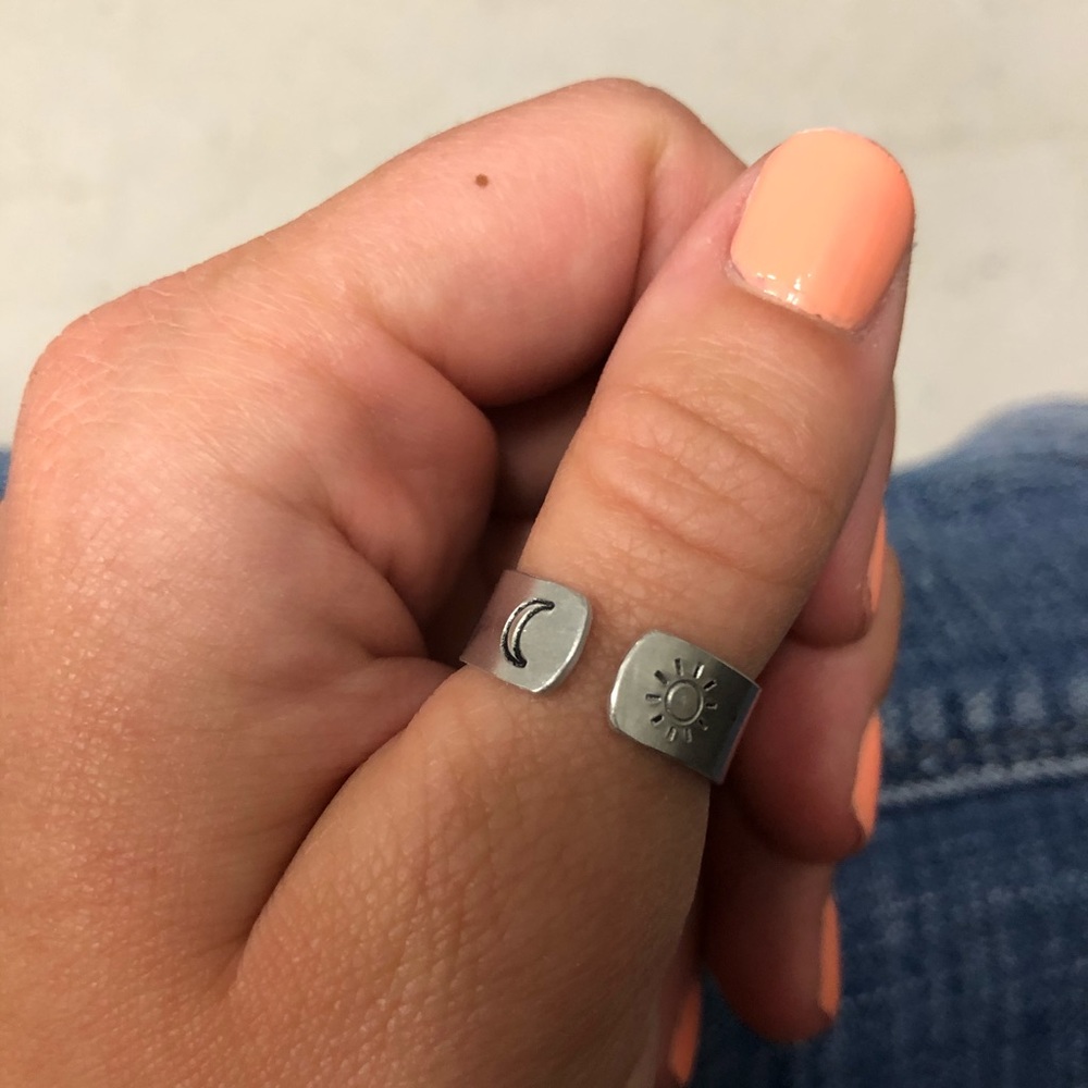 Sun and Moon Handmade Ring